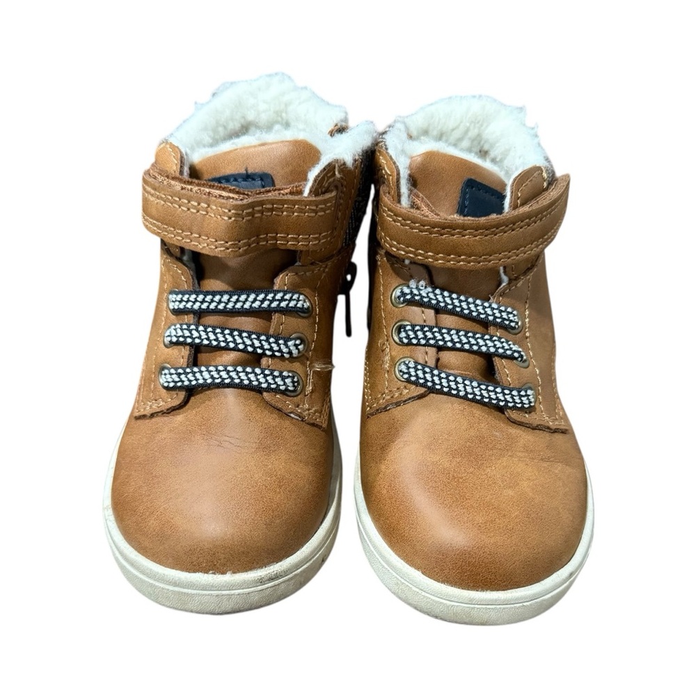 Cat & Jack Tan Kids Boots with Faux Fur